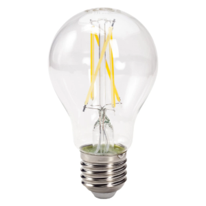 Bec LED filament retro E27 7W transparent cu lumină albă neutră, Tesla Lighting